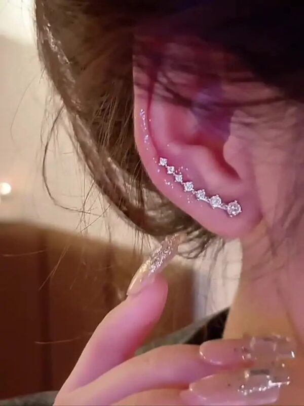 mini 7 star earrings