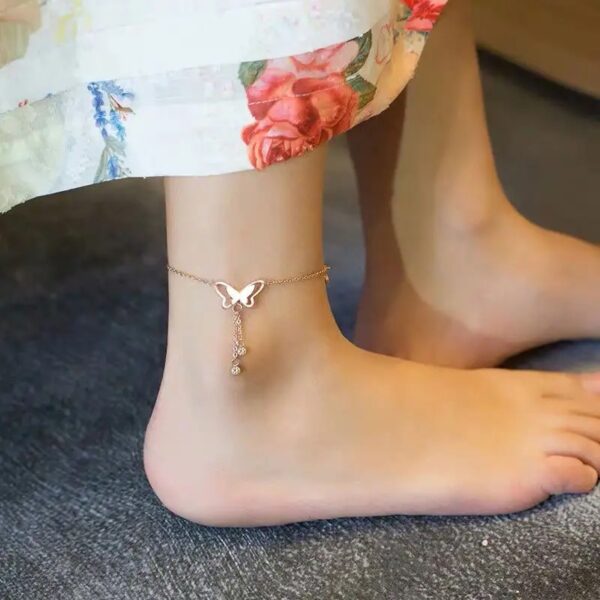 butterfly anklet