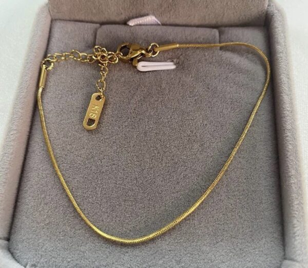 minimal snake anklet - Image 2