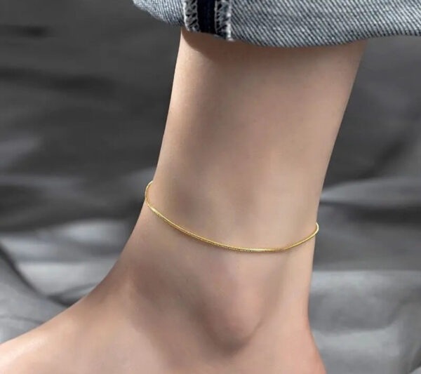 minimal snake anklet - Image 3