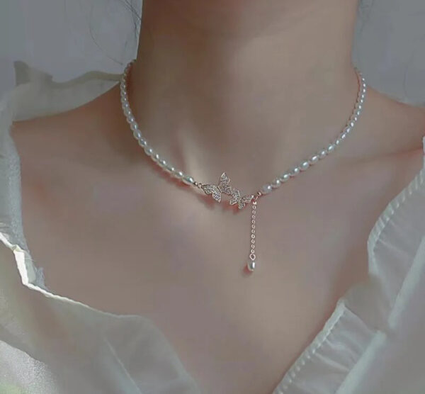 pearl butterfly choker - Image 2