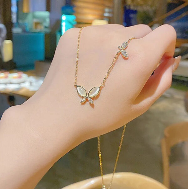 korean butterfly necklace