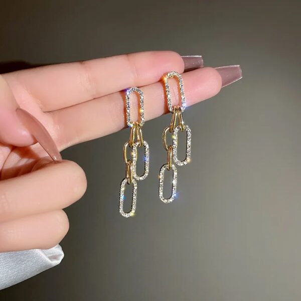 rhinestone earrings - Image 3