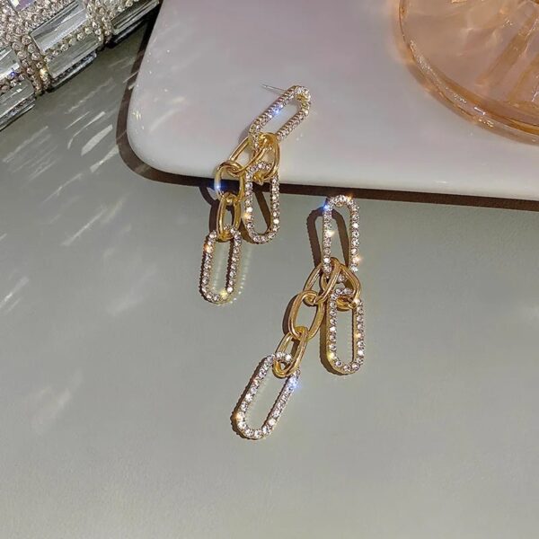 rhinestone earrings - Image 4