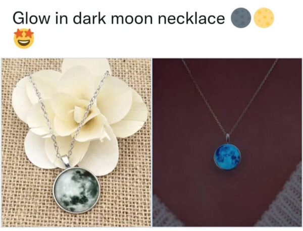 glow in dark necklace