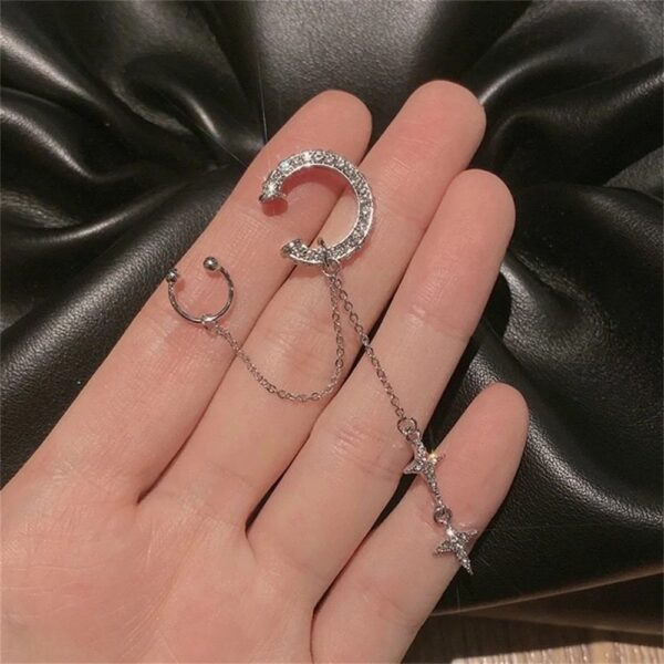 Sterling moon n star earcuff - Image 3