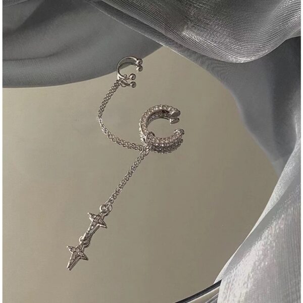 Sterling moon n star earcuff - Image 5
