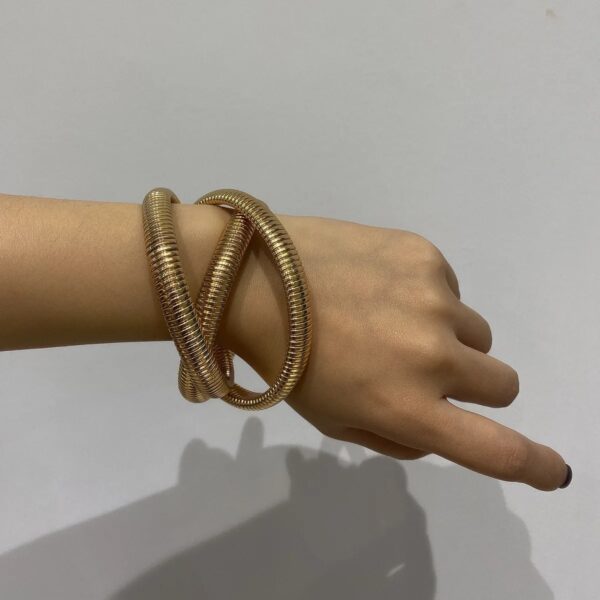 trendy cuban layered bracelet - Image 2