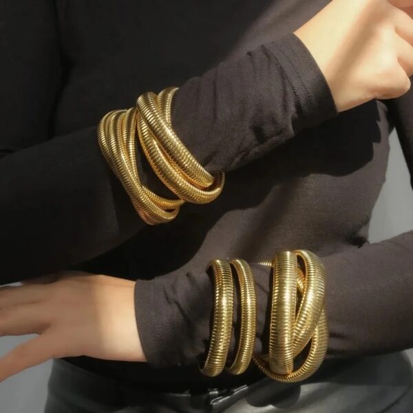 trendy cuban layered bracelet - Image 4