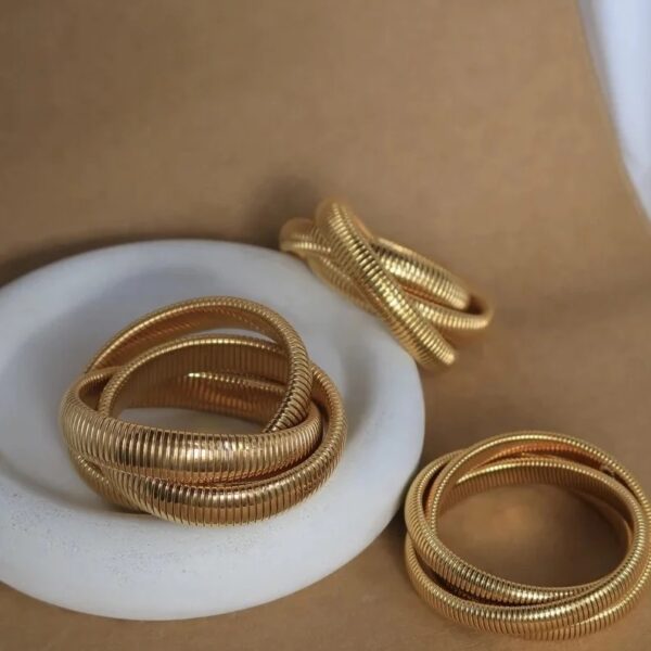 trendy cuban layered bracelet - Image 5