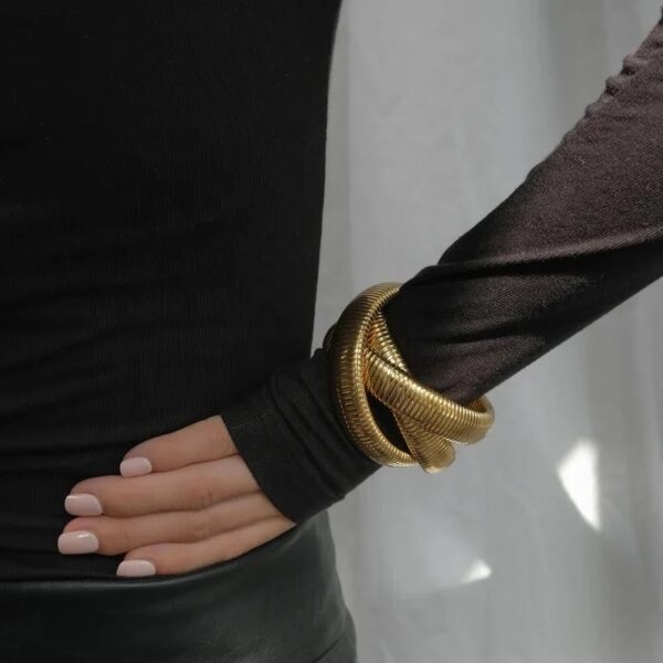 trendy cuban layered bracelet - Image 6