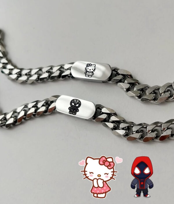 spiderman x kitty bracelet