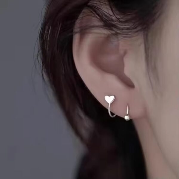 heart spiral earrings